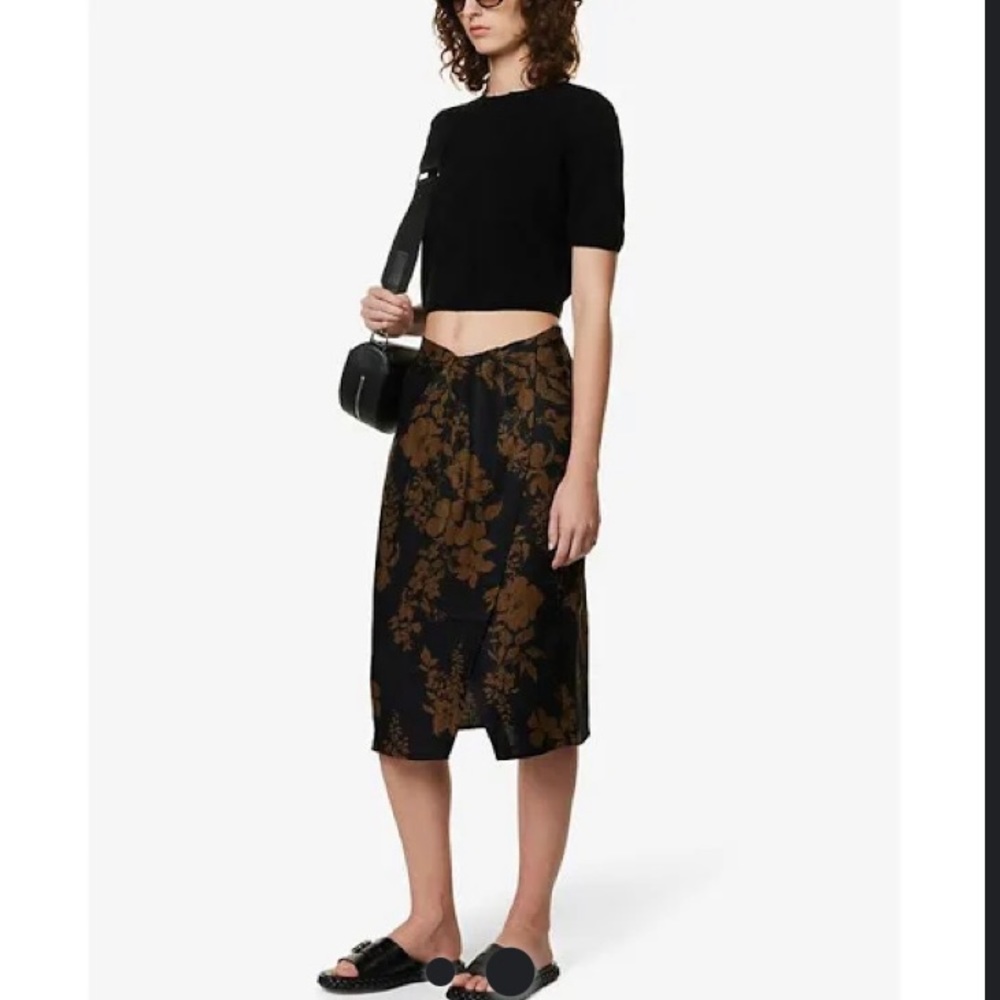 Reformation Linen Midi Skirt